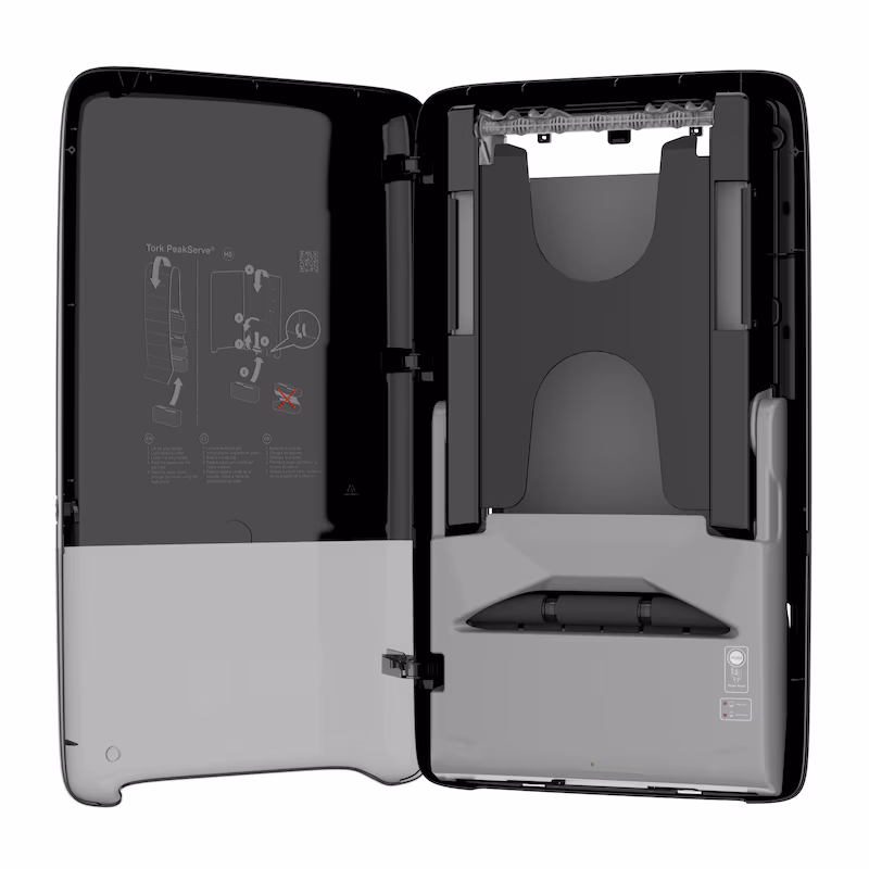 H5 TORK PEAKSERVE SENZOR DISPENZER ZA UBRUS CRNI gallery image